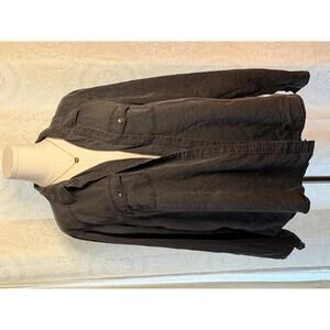 Torrid Gray Utility Button Shirt Size 2